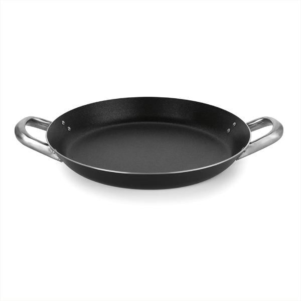Paellera Em Alumínio Multiflon Profissional 43cm Preta