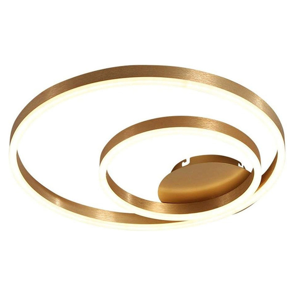 Paflon Orbita Dourada Sobrepor 50 Cm Luxo Decoraçao Rustica 2