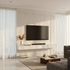 Painel 100% Mdf Para Tv 75 Polegadas 240cmx183,6cm Ripado Com