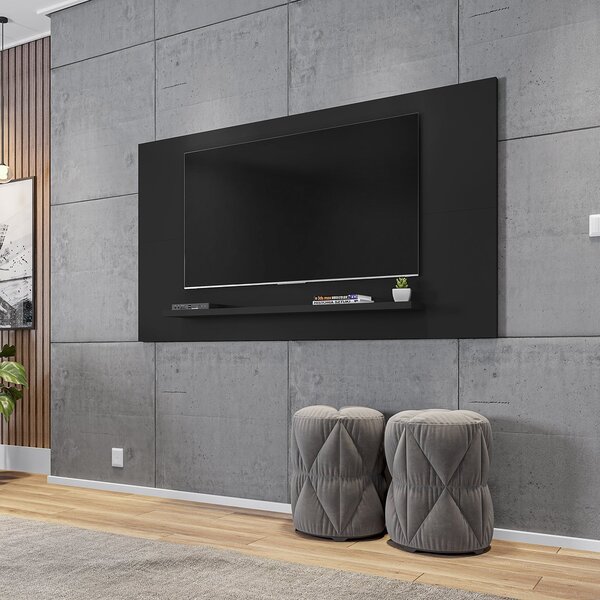 Painel 158cm Para Tv Até 60 Polegadas Esmeralda Casa D Preto