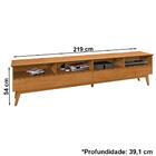 Painel 218cm E Rack Para Tv 75 Pol 14x Tebar