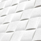 Painel 3d Adesivo Pu Ladrilho Quadrado 70x70 Branco - Ds10068