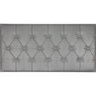 Painel 3d Capitonê Adesivo 60 X 30 X 1 (prateado)