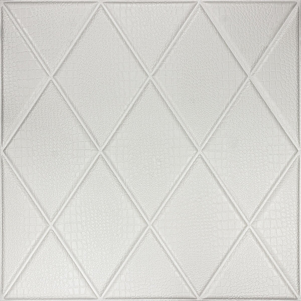 Painel 3d Diamante Adesivo 70 X 70 X 0,8 (branco)