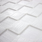 Painel 3d Entrelaçado Adesivo 60 X 60 X 0,7 (branco)