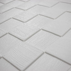 Painel 3d Entrelaçado Adesivo 70 X 70 X 0,7 (branco)