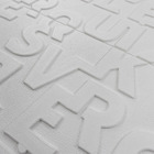 Painel 3d Letras Adesivo 70 X 58 X 0,6 (branco)