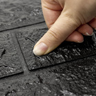 Painel 3d Tijolo Adesivo 70 X 77 X 0,8 (preto)