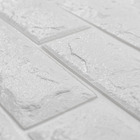 Painel 3d Tijolo Adesivo 70x77x0,5 Cm (branco)