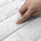 Painel 3d Tijolo Adesivo 70x77x0,5 Cm (branco)