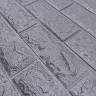 Painel 3d Tijolo Adesivo 70x77x0,8 Cm (prateado)