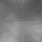 Painel 3d Vértice Adesivo 70 X 70 X 0,8 (prateado)