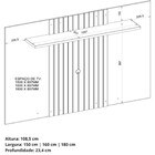 Painel  Avila Extensível P/tvs Até 70 28759.189  Dj