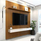 Painel  Para Tv Até 75 Polegadas Ripado Impressão 3d Egeo Com