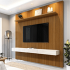 Painel  Para Tv Até 75 Polegadas Ripado Impressão 3d Egeo Com