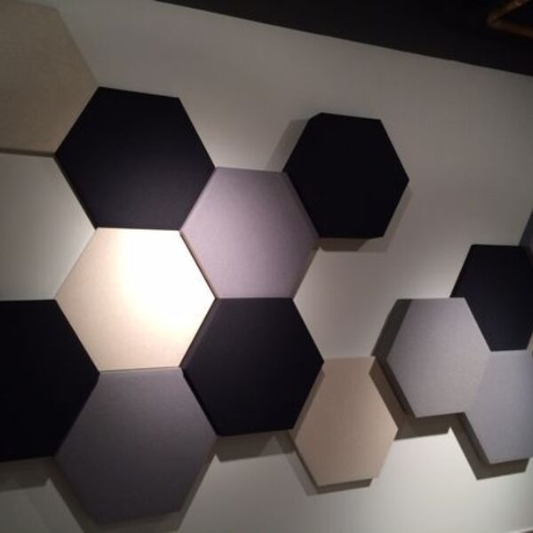 Painel Acústico Hexagonal Bl Acoustic 1101 - 650 Azul Marinho