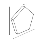 Painel Acústico Hexagonal Bl Acoustic 1101 - 690 Vermelho Cer