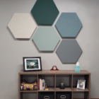 Painel Acústico Hexagonal Bl Acoustic 1102 - Verde Bandeira