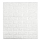 Painel Adesivo 3d Revestimento Tijolo Branco Papel Parede