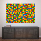 Painel Adesivo De Parede - Blocos De Montar - 1301pnm