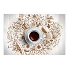 Painel Adesivo De Parede - Café - Cafeteria - Lanchonete - 18