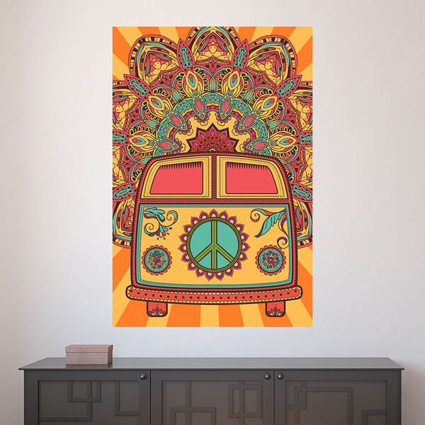 Painel Adesivo De Parede - Carro - Vintage - 1651pnm