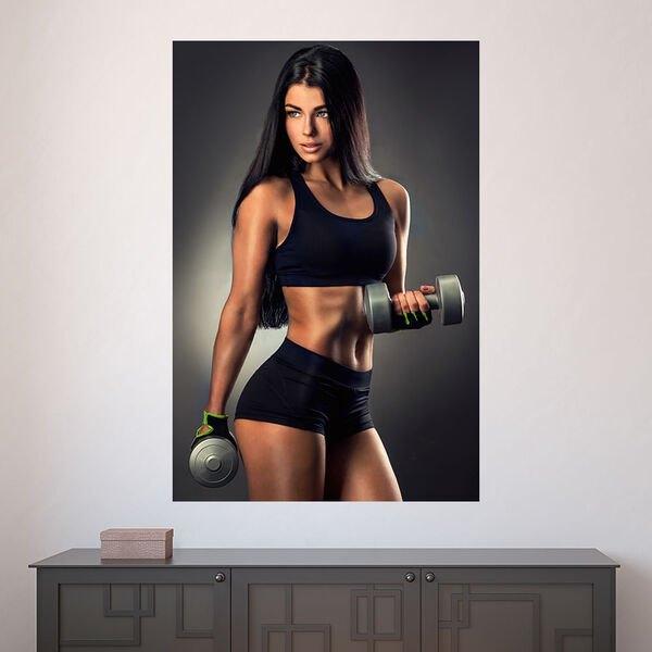 Painel Adesivo De Parede - Fitness - Academia - 1479pnm