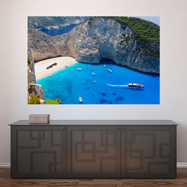 Get Wallpaper Painel Adesivo De Parede Grecia Praia 1096png Leroy Merlin Desktop Wallpaper