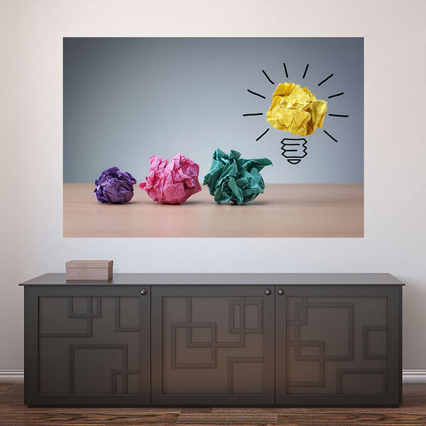 Painel Adesivo De Parede - Idéias - Criatividade - 950pnm