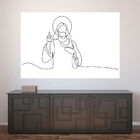 Painel Adesivo De Parede - Jesus Cristo - 1804pnp