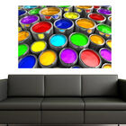 Painel Adesivo De Parede - Latas De Tinta - 024png