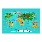 Painel Adesivo De Parede - Mapa Mundi - Mundo - Infantil - 18