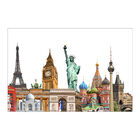 Painel Adesivo De Parede - Mundo - Pontos Turísticos - 817png