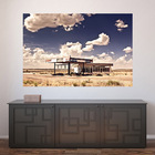 Painel Adesivo De Parede - Posto Abandonado - 346png