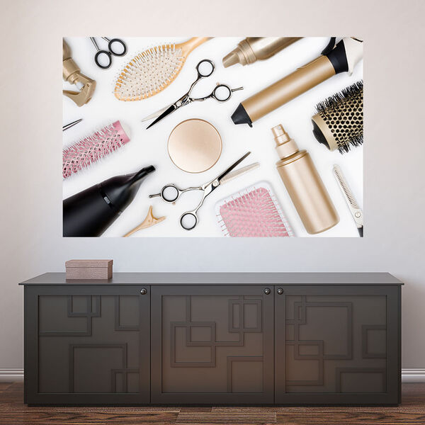 Painel Adesivo De Parede - Salão De Beleza - Cabeleireiro - 1
