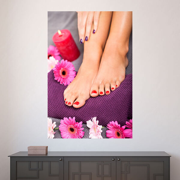 Painel Adesivo De Parede - Salão De Beleza - Unhas - 1433pnm