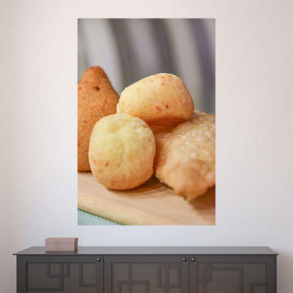 Painel Adesivo De Parede - Salgados - Cozinha - Lanchonete -