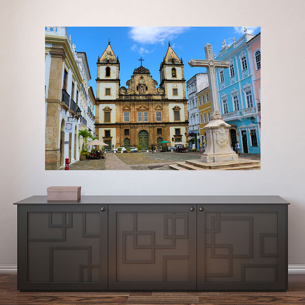 Painel Adesivo De Parede - Salvador - Bahia - 1702pnm