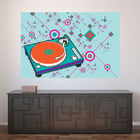 Painel Adesivo De Parede - Toca Disco - Música - 1312png