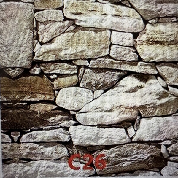 Painel Adesivo Espuma  Parede De Pedras Com 10 Peças - C26