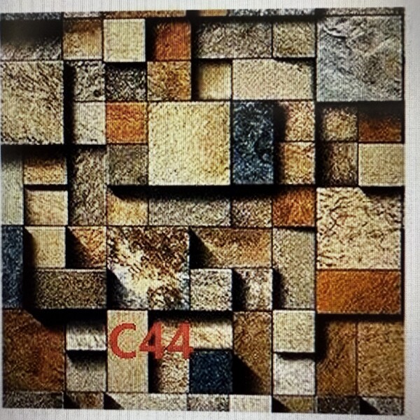 Painel Adesivo Espuma Blocos Ferrugem Com 10 Peças C44