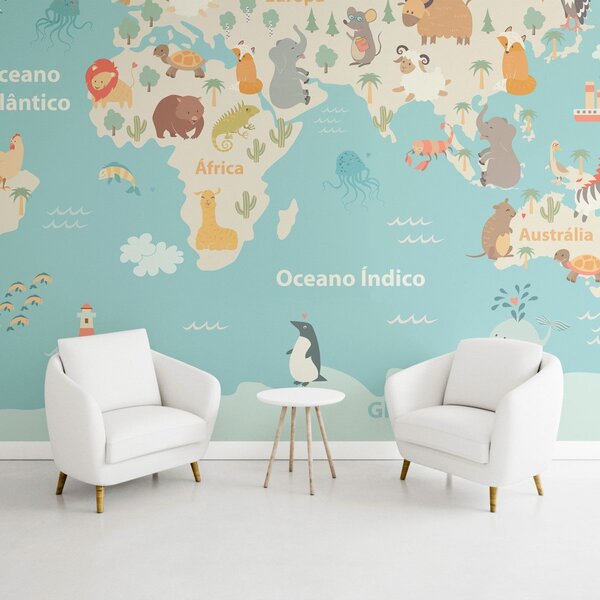 Painel Adesivo Papel De Parede Infantil N011156 3,00x2,90m