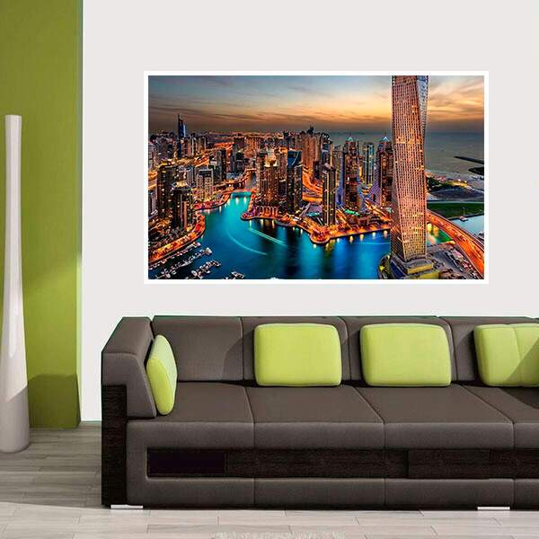 Painel Adesivo Para Parede Cidade 6-g 90x135cm