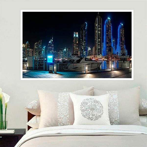 Painel Adesivo Para Parede Cidade A Noite 2-m 66x90cm