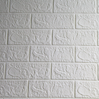 Painel Adesivo Tijolinho Branco 3d (70x77cm)