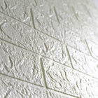 Painel Adesivo Tijolinho Branco 3d (70x77cm)