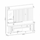 Painel Amanda Off White Nature Banana Bit