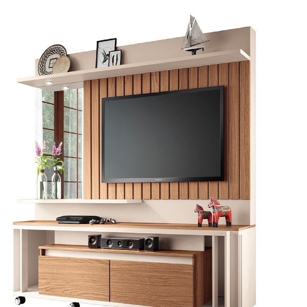 Painel Amanda Off White Nature Banana Bit