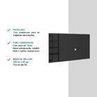 Painel Amazonas Para Tv Até 50 Pol. Prateleiras Preto Fosco C