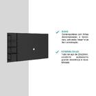 Painel Amazonas Para Tv Até 50 Pol. Prateleiras Preto Fosco C